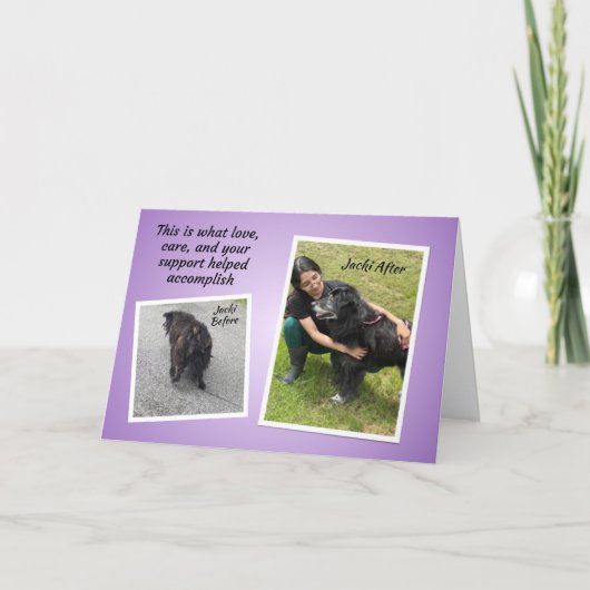 TCHS Jacki Thank You Karte (Vorderseite)