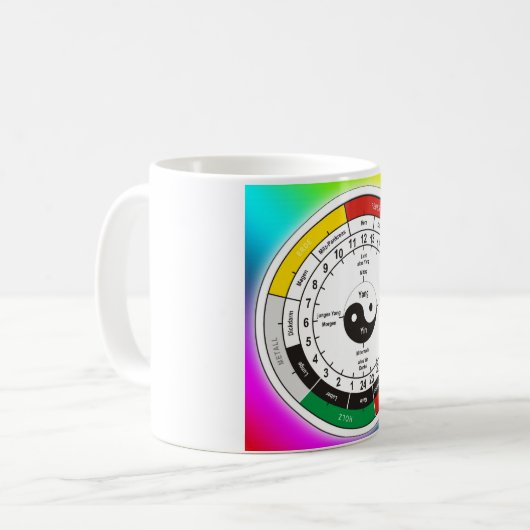 TCM Organuhr / organ clock Kaffeetasse (Vorderseite Links)
