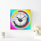 TCM Organuhr/Orgel-Uhr Quadratische Wanduhr (Zuhause)