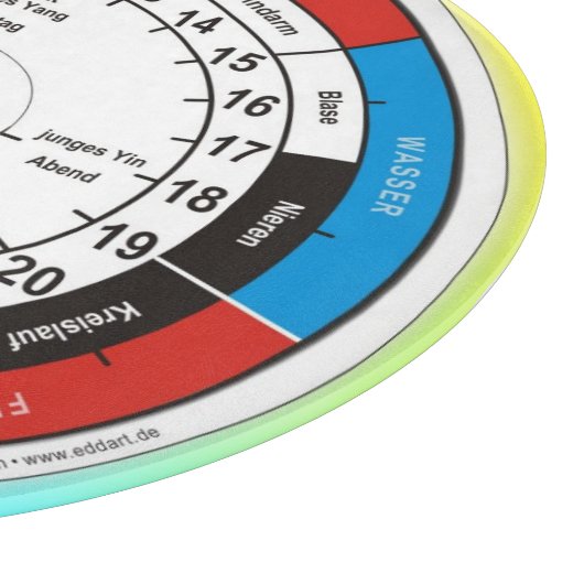 TCM Organuhr/Orgel-Uhr Schneidebrett (Ecke)