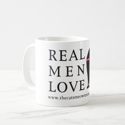 TCMR "wirkliche Mann-Liebe-Katzen-" Tasse (mit (Vorderseite Links)