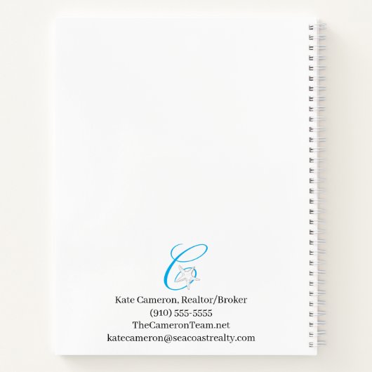 TCT-Logo mit Personalisierung Notizblock (Rückseite)