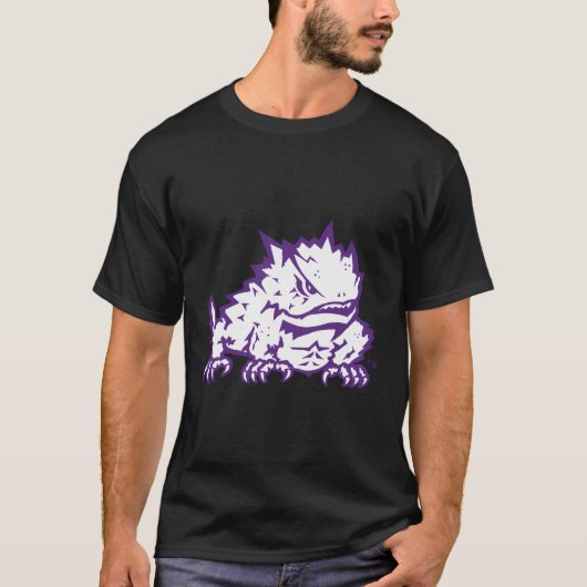 Tcu Horned Frogs Mascot offiziell lizenziert T-Shirt (Vorderseite)