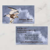 TCWC - Amerikanische Kestrel-Illustration Visitenkarte (Vorne/Hinten)