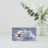 TCWC - Amerikanische Kestrel-Illustration Visitenkarte (Stehend Vorderseite)