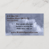 TCWC - Amerikanische Kestrel-Illustration Visitenkarte (Rückseite)