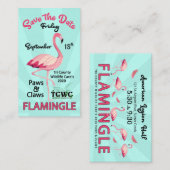 TCWC Flamingle 2020 Visitenkarte (Vorne/Hinten)