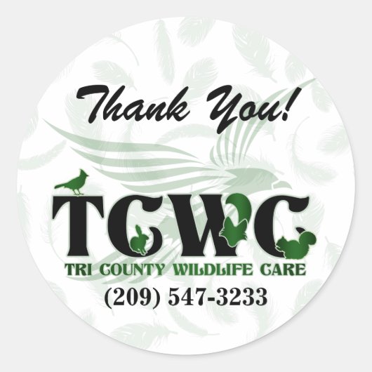 TCWC - Logo Grün dank Stickers (Vorderseite)