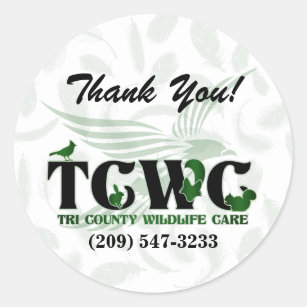 TCWC - Logo-Grün danken Ihnen Aufkleber