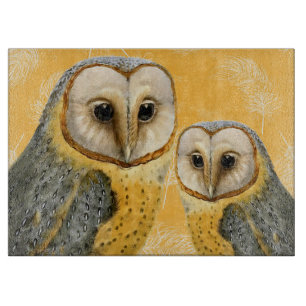 TCWC - Schleiereule Vintag für die Küche Schneidebrett