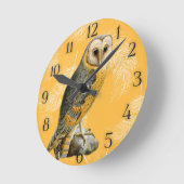 TCWC - Schleiereule Vintag Runde Wanduhr (Winkel)