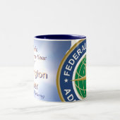 TD-Name - besonders angefertigt - besonders Zweifarbige Tasse (Mittel)