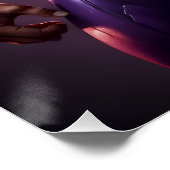 TD Phoenix. My Superhero. Purple power! Poster (Ecke)