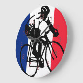 tdf vive le velo custom design große wanduhr (Winkel)