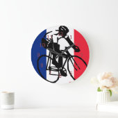 tdf vive le velo custom design große wanduhr (Zuhause)