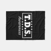 Tds Awareness Trump gewinnt 2024 45 und 47 Fleecedecke (Vorderseite (Horizontal))