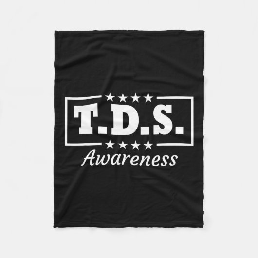 Tds Awareness Trump gewinnt 2024 45 und 47 Fleecedecke (Vorderseite)