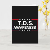 Tds Trump Derangement Syndrome Funny Trump Support Karte (Gelbe Blume)