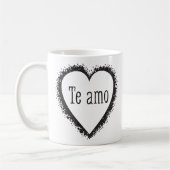 Te Amo, i-Liebe Sie auf spanisch Kaffeetasse (Links)