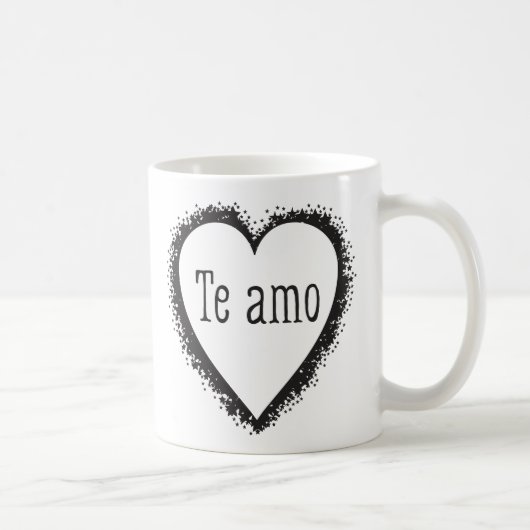 Te Amo, i-Liebe Sie auf spanisch Kaffeetasse (Rechts)
