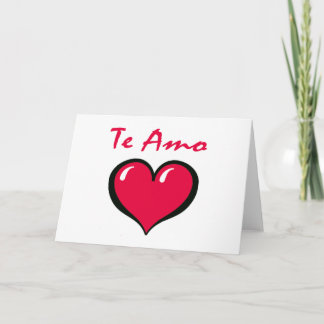 Te Amo-Karte Feiertagskarte