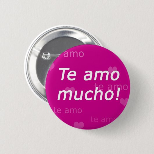 Te Amo-Knopf Button (Vorne & Hinten)