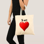 Te Amo - Liebe I Sie auf spanisch Tragetasche (Vorderseite (Produkt))