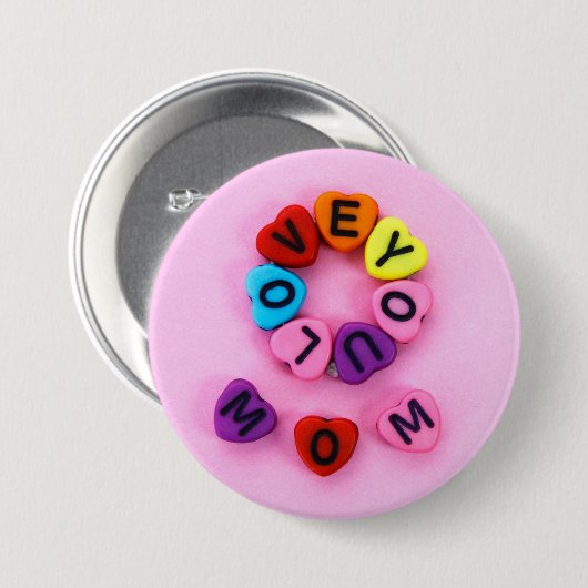 Te amo mamá button (Vorne & Hinten)