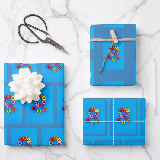 Te amo papá geschenkpapier set (Vorderseite)