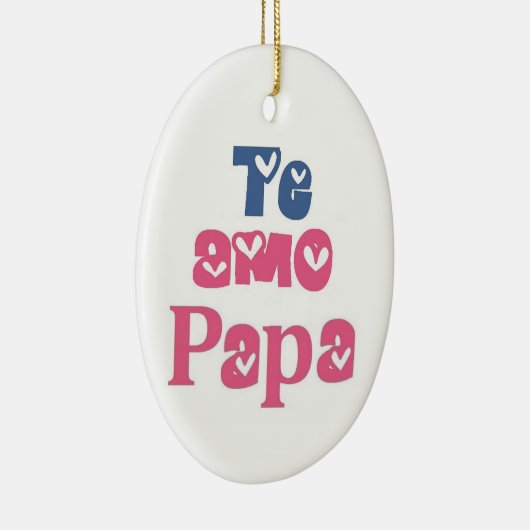 Te Amo-Papa Keramikornament (Rechts)
