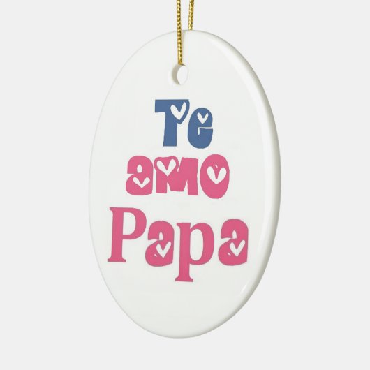 Te Amo-Papa Keramikornament (Links)