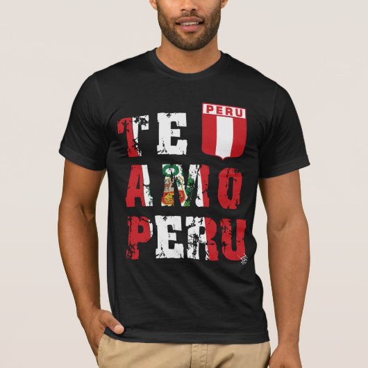 Te Amo Peru - Aufkleber InKa1821 T-Shirt (Vorderseite)
