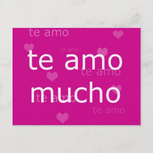 Te Amo Postcard Postkarte