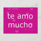 Te Amo Postcard Postkarte (Vorderseite)