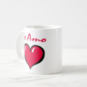 Te Amo-Tasse Kaffeetasse (Vorderseite Links)