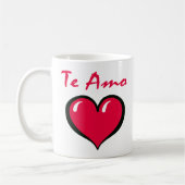 Te Amo-Tasse Kaffeetasse (Links)