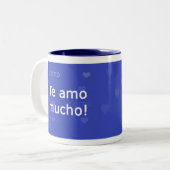 Te Amo-Tasse Zweifarbige Tasse (Vorderseite Links)