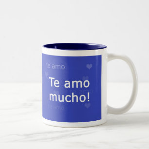 Te Amo-Tasse Zweifarbige Tasse