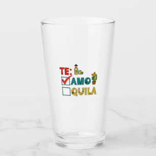 Te Amo Tequila Cinco De Mayo Funny Glas