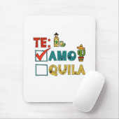 Te Amo Tequila Cinco De Mayo Funny Mousepad (Mit Mouse)