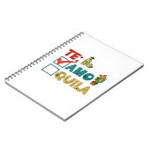 Te Amo Tequila Cinco De Mayo Funny Notizblock (Linke Seite)