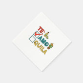 Te Amo Tequila Cinco De Mayo Funny Serviette (Ecke)