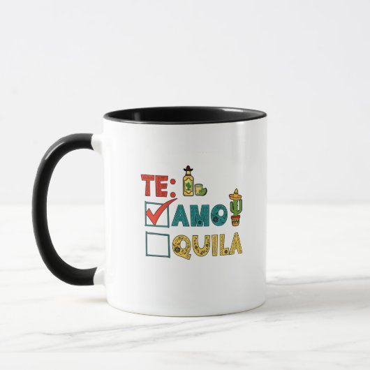 Te Amo Tequila Cinco De Mayo Funny Tasse (Links)