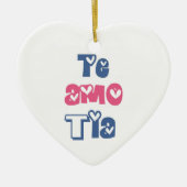 Te Amo Tia Keramikornament (Vorne)
