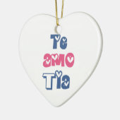 Te Amo Tia Keramikornament (Links)