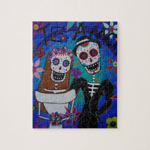 TE AMO WEDDING DIA DE LOS MUERTOS PUZZLE
