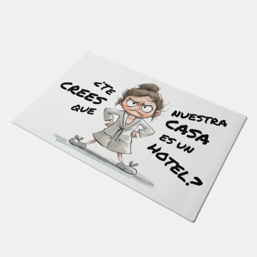 ¿Te crees que esta casa es un hotel? Fußmatte (Schrägansicht)