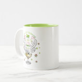 Te deseo abundancia en salud amor y dinero zweifarbige tasse (Vorderseite Links)