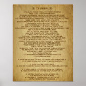 TE DEUM PRAYER POSTER (Vorne)