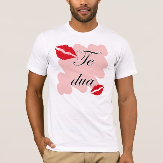 Te DUA - Albanisch - i-Liebe Sie T-Shirt (Vorderseite)
